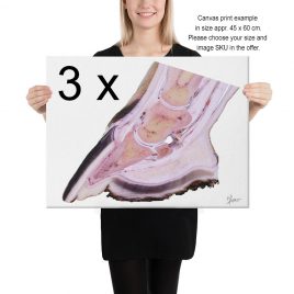 3 x Leinwanddruck Anatomie Huf